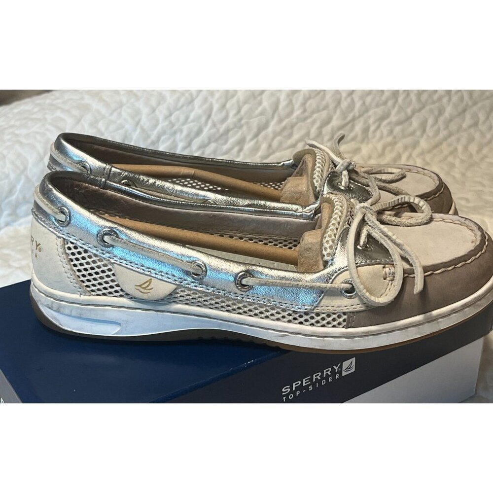 Sperry Top Sider Angelfish Open Mesh Shoes women's Size 7.5 M Good used conditio